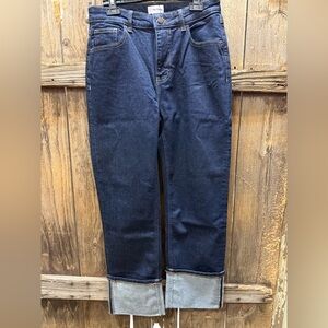 Women's Boot Cut Jeans - Dark Blue